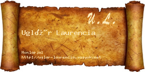 Uglár Laurencia névjegykártya